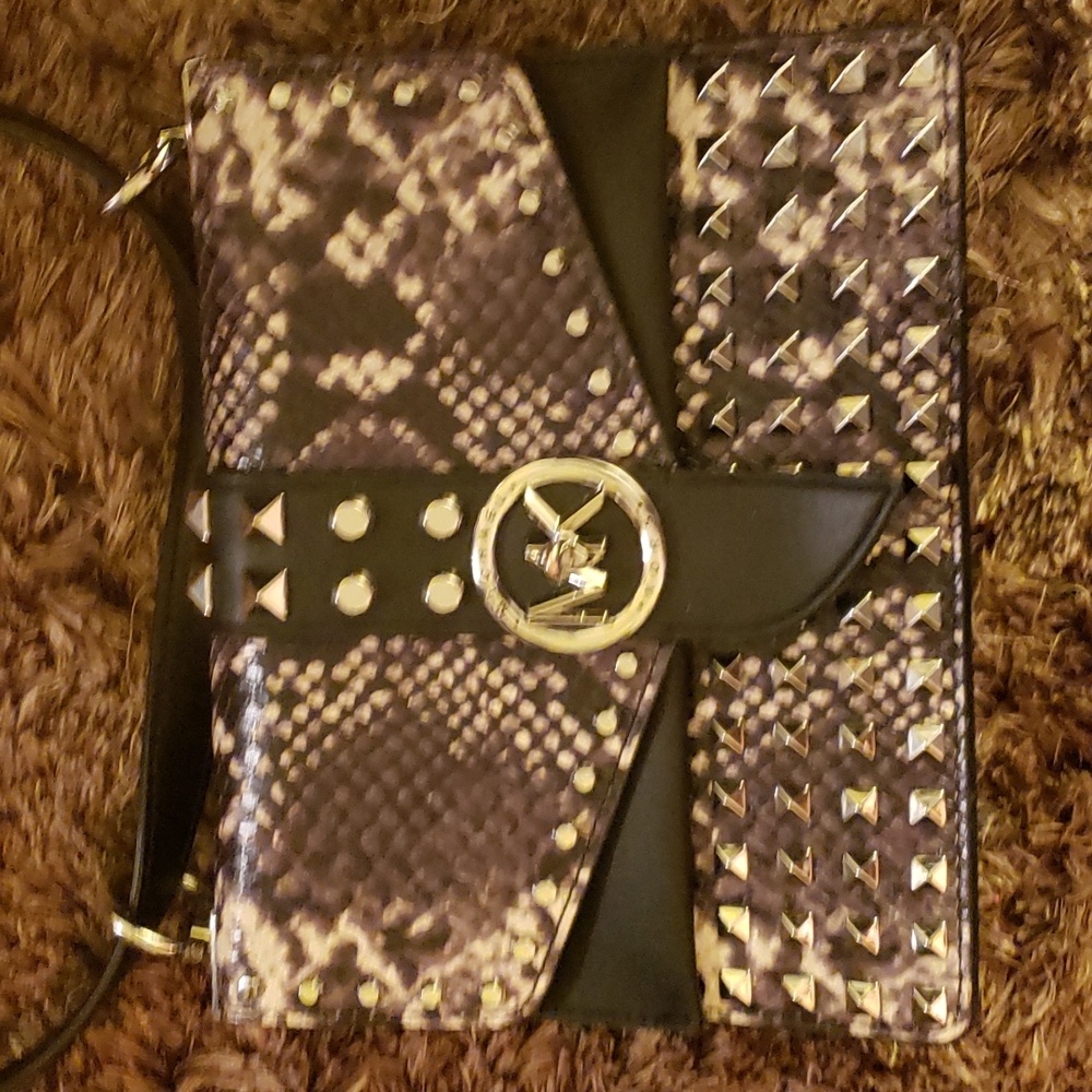 Michael Kors snakeskin studded purse